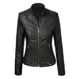 BodyFit Style Women Leather Jacket